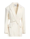 Iceberg Woman Blazer Cream Size 10 Polyester In White