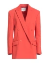 Iceberg Woman Blazer Orange Size 8 Polyester In Orange