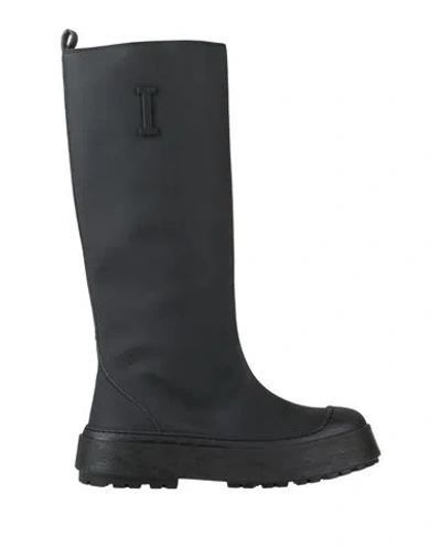 Iceberg Woman Boot Black Size 8 Textile Fibers