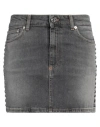 Iceberg Woman Denim Skirt Grey Size 27 Cotton, Elastane In Grey