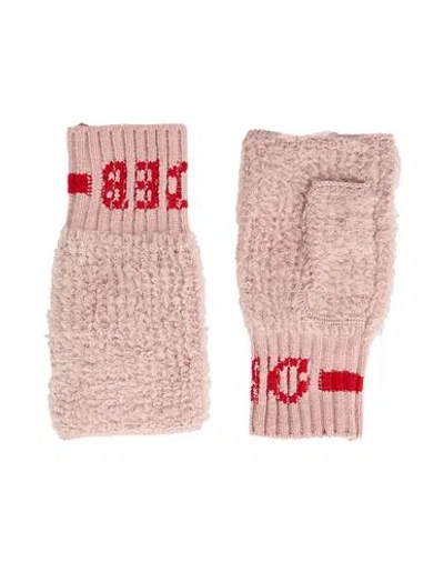 Iceberg Woman Gloves Pink Size Onesize Synthetic Fibers, Wool, Mohair Wool, Cashmere