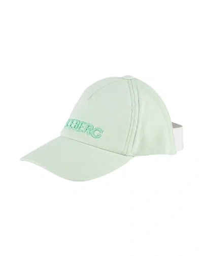 Iceberg Woman Hat Light Green Size Onesize Cotton In Blue