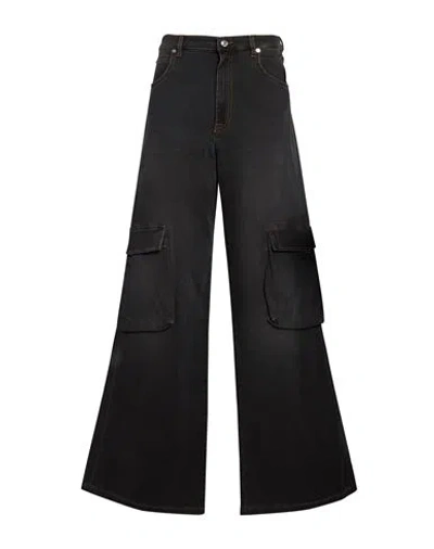 Iceberg Woman Jeans Black Size 26 Cotton, Elastane