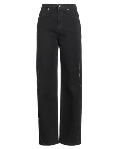 Iceberg Woman Jeans Black Size 27 Cotton, Elastane