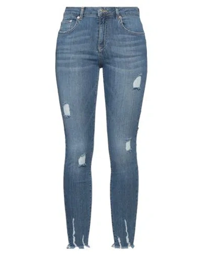 Iceberg Woman Jeans Blue Size 30 Cotton, Polyester, Elastane