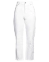 Iceberg Woman Jeans White Size 31 Cotton, Polyester In White