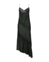 Iceberg Woman Maxi Dress Dark Green Size 4 Polyester, Cotton, Polyamide