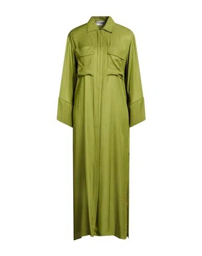 Iceberg Woman Maxi Dress Lime Green Size 6 Viscose