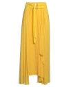 Iceberg Woman Maxi Skirt Yellow Size 6 Acetate, Silk