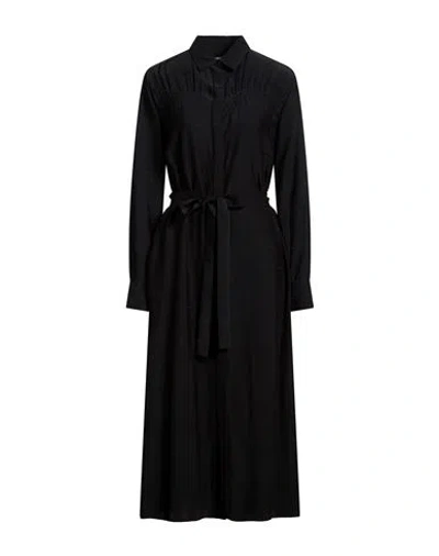 Iceberg Woman Midi Dress Black Size 4 Acetate, Viscose