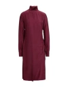 Iceberg Woman Midi Dress Burgundy Size 6 Acetate, Viscose In Burgundy