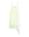 Iceberg Woman Midi Dress White Size 6 Polyester, Acetate