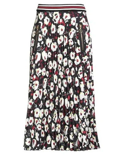 Iceberg Woman Midi Skirt Black Size 10 Polyester