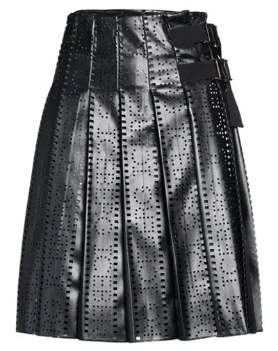Iceberg Woman Midi Skirt Black Size 6 Polyester