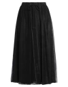 Iceberg Woman Midi Skirt Black Size 4 Polyester, Polyamide