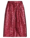 Iceberg Woman Midi Skirt Brick Size 4 Polyester In Red