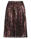 Iceberg Woman Midi Skirt Bronze Size 12 Polyester In Yellow