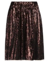 Iceberg Woman Midi Skirt Bronze Size 12 Polyester In Yellow