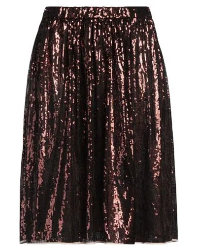 ICEBERG ICEBERG WOMAN MIDI SKIRT BRONZE SIZE 8 POLYESTER