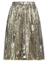 Iceberg Woman Midi Skirt Gold Size 10 Polyester