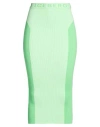 Iceberg Woman Midi Skirt Green Size S Cotton, Polyamide, Elastane, Viscose In Green