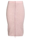 Iceberg Woman Midi Skirt Pink Size Xl Polyamide, Viscose, Polyester