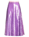 Iceberg Woman Midi Skirt Purple Size 4 Polyester