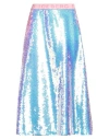 Iceberg Woman Midi Skirt Sky Blue Size 12 Polyester In Blue
