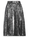 Iceberg Woman Midi Skirt Steel Grey Size 12 Polyester In Grey