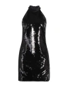 Iceberg Woman Mini Dress Black Size 4 Polyester, Acetate, Viscose