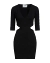 Iceberg Woman Mini Dress Black Size M Polyamide, Viscose, Polyester, Elastane In Black