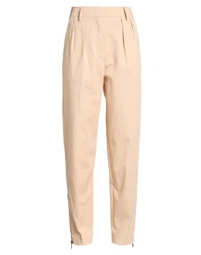 Iceberg Woman Pants Beige Size 8 Cotton, Elastane In Neutral