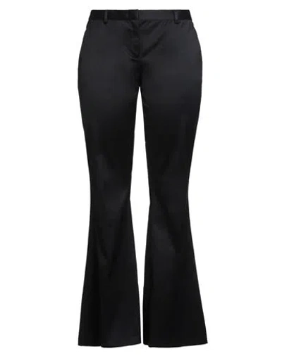 Iceberg Woman Pants Black Size 2 Cotton, Elastane