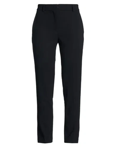 Iceberg Woman Pants Black Size 4 Polyester In Animal Print