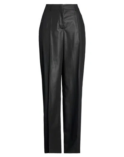 Iceberg Woman Pants Black Size 6 Polyester, Viscose