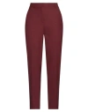 Iceberg Woman Pants Brick Size 6 Polyester, Wool, Elastane In Red