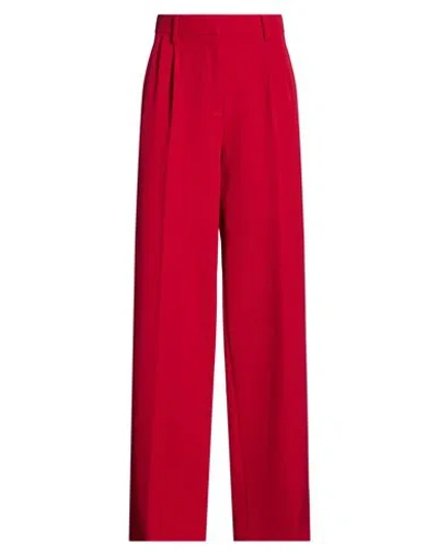 Iceberg Woman Pants Brick Size 4 Polyester, Elastane In Red