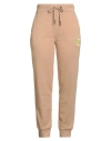 Iceberg Woman Pants Camel Size Xxl Cotton, Polyester In Neutral