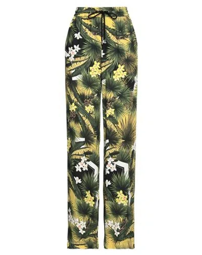 Iceberg Woman Pants Dark Green Size 6 Viscose