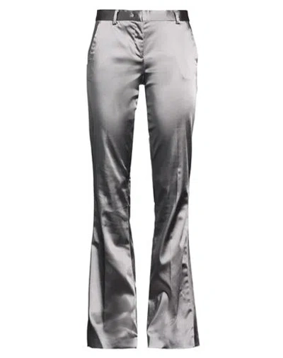 Iceberg Woman Pants Grey Size 10 Acetate, Polyamide, Elastane In Gray