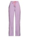 Iceberg Woman Pants Light Purple Size 8 Polyester, Cotton In Purple