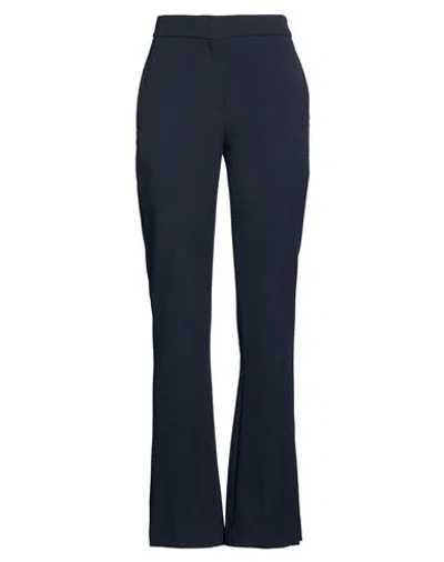 Iceberg Woman Pants Midnight Blue Size 4 Polyester, Viscose, Elastane In Black