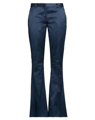 Iceberg Woman Pants Midnight Blue Size 6 Cotton, Elastane