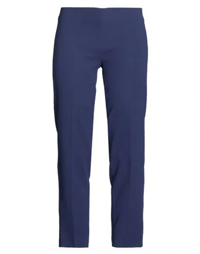 Iceberg Woman Pants Navy Size 10 Polyester In Blue