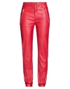 Iceberg Woman Pants Red Size 10 Polyester, Elastane, Polyurethane In Red