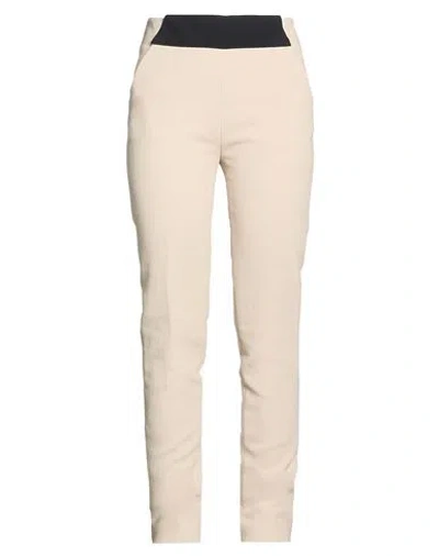 Iceberg Woman Pants Sand Size 8 Wool In Neutral