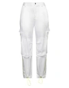 Iceberg Woman Pants White Size 8 Acetate, Viscose In White