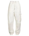 Iceberg Woman Pants White Size 6 Cotton In White