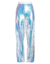 Iceberg Woman Pants Azure Size 6 Polyester, Acetate, Viscose In White