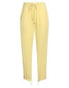 Iceberg Woman Pants Yellow Size 8 Acetate, Silk